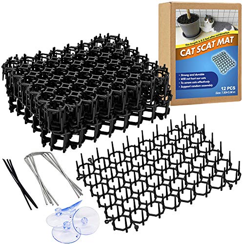 Vitervi Scat Mat for Cats, Cat Deterrent Mat with Spikes for Indoor/Outdoor, Dog