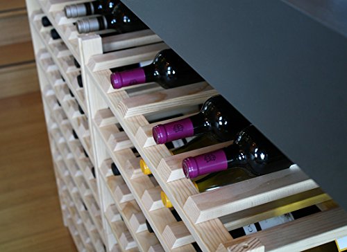 Estantería modular para vino 24 botellas de pino miniatura 7