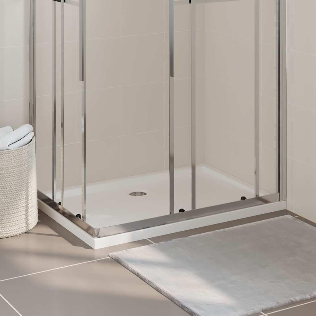 Plato de ducha rectangular ABS 70 x 100 cm, plano, reforzado con