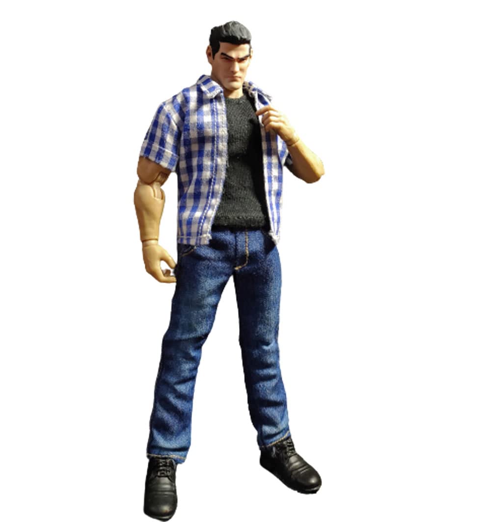 ART FUTURE 【AF】MOWAN 1/12 scale male accessories clothes T shirt top fashionable jeans for 6 inch collectible action figure