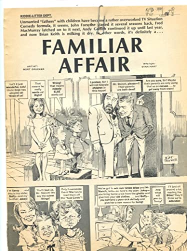 Family Affair Sebastian Cabot parody 2 page original clipping magazine photo #X6047