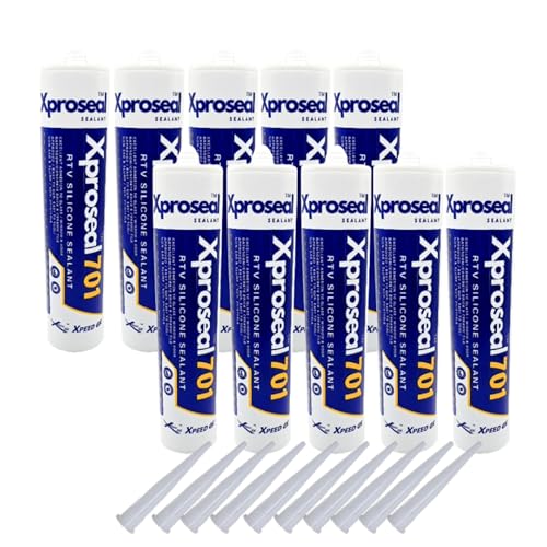 Xproseal 701 RTV Silicone sealant 10.1oz, Translucent 10 Pack
