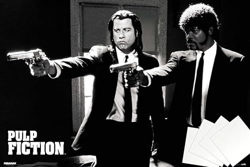 Miniatura 8 de POSTER STOP ONLINE Pulp Fiction - Póster de película (Vincent & Jules - Guns) (tamaño: 36" x 24") Sin marco, multicolor,Póster laminado,Tiras