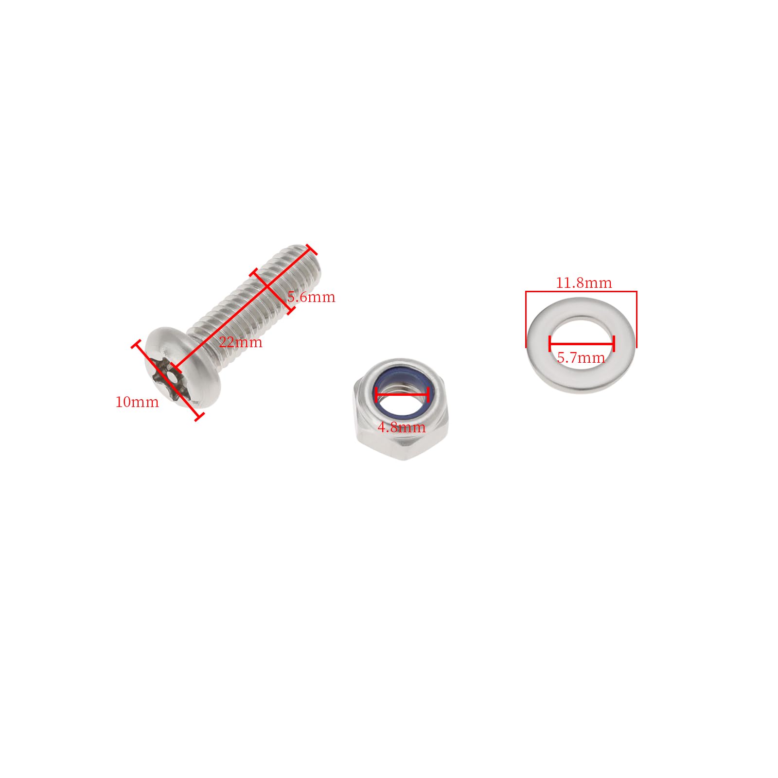 Kit Fissaggio Passante Per Maniglione Singolo Fimet Inox • Maniglie Design - Foto 7