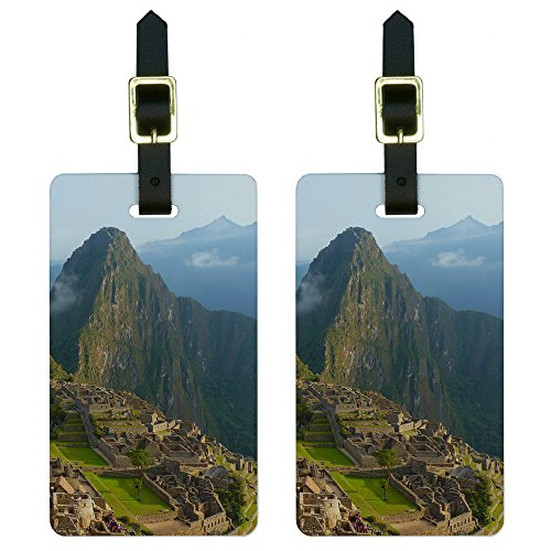 Machu Picchu Inca Ruins Luggage Tags Set of 2