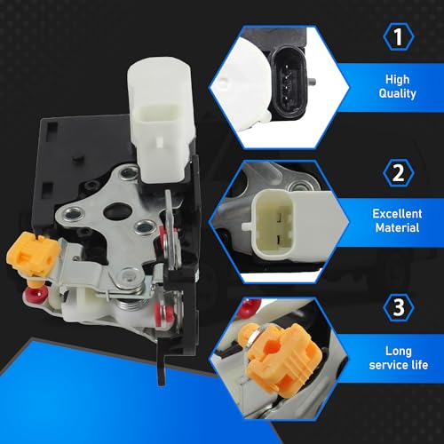 Image of Rear Right Passenger Side Power Door Latch Lock Actuator Compatible With 2003-2019 Chevy Express 1500 2500 3500 4500 GMC Savana 1500 2500 3500 4500 Door Lock Motor Replaces 937-511 22834666