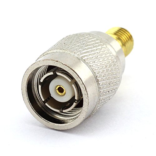 DGZZI 2-Pack RP TNC Male to SMA Female RF Coaxial Adapter TNC to SMA Coax Jack Connector