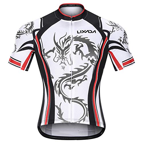 KKmoon Conjunto masculino de ciclismo de secagem rápida camiseta para bicicleta de estrada Shorts pa