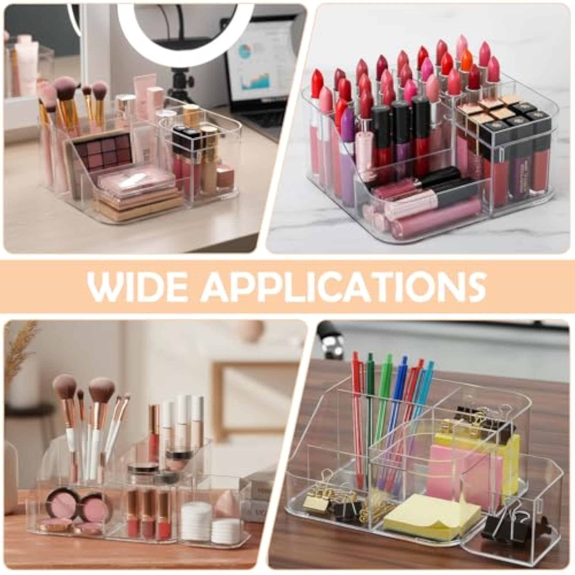 Makeup Organizer with Drawer, Large-Capacity