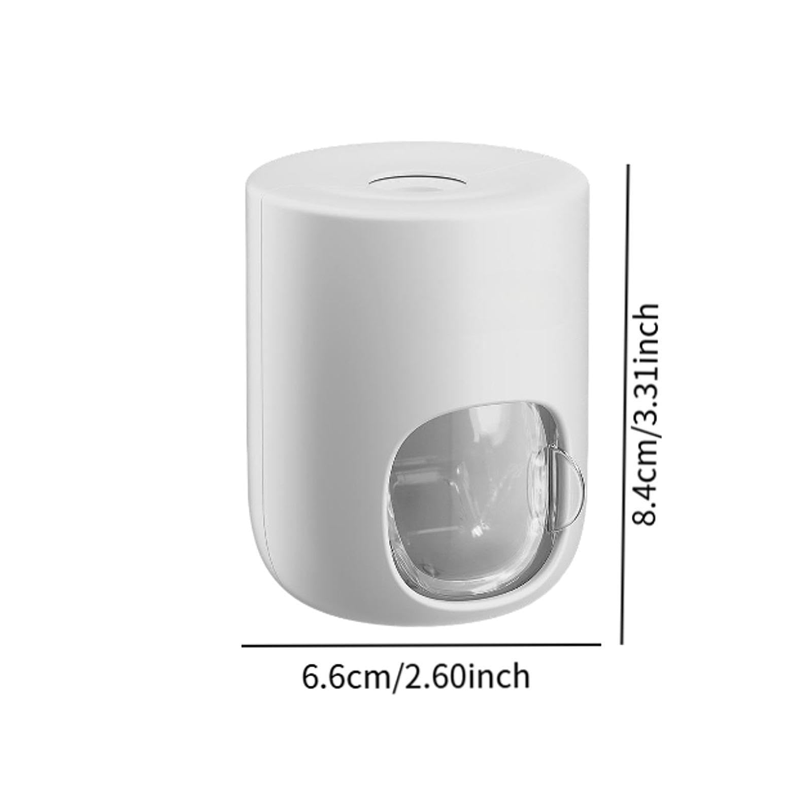 Amagogo Dispenser Dentifricio Automatico con Ventosa Da Parete in Materiale Plastico Robusto con Erogazione Quantificata Adatto per Bagno E Accessori, 5 pezzi