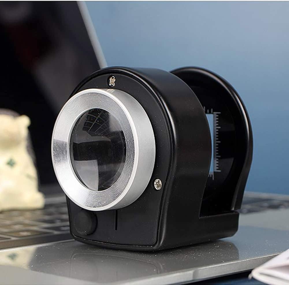 Lupas Lupa de Bolsillo LED 30X Lupa de Costura para joyeros con Escala para Textiles Joyería Antigüedades Sellos Observación Inspección Matrimonio