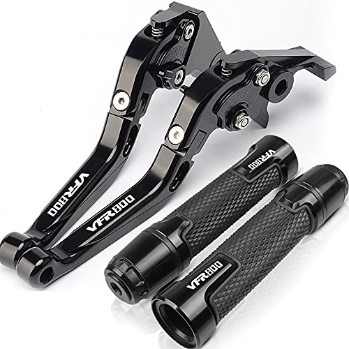 Motorcycle Grips for Hon&da VFR800F VFR 800 2002-2017 2003 2004 2005 2006 2007 2008 Adjustable Extendable Motorcycle Brake Clutch Levers and Handlebar Grips Motorcycle Handle bar Grips (Color : 5)