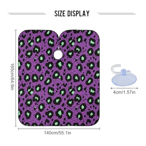 Capa de barbería impermeable Kigai estampado leopardo para hombre miniatura 3