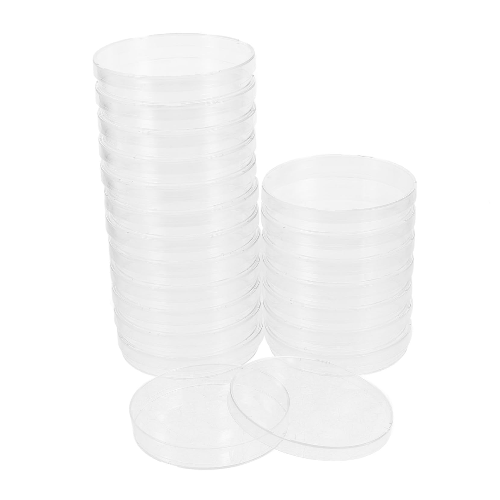 SOLUSTRE 20pcs Cell Culture Dishes Lids Petri Dishes for Laboratory Petri Plates