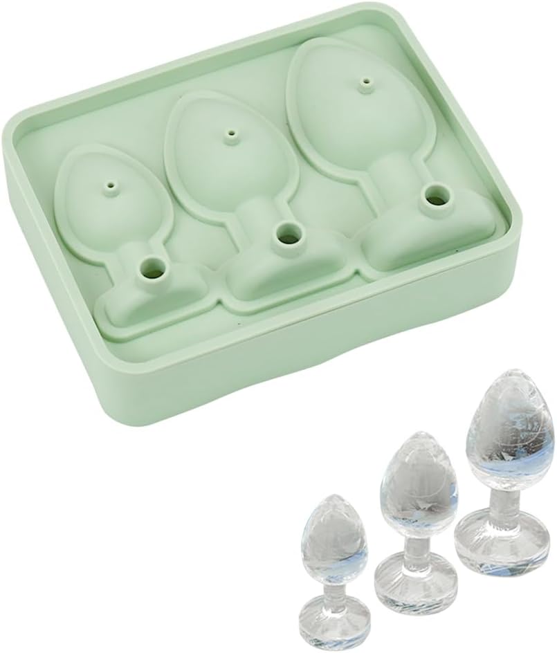 1 Pcs Silicone Prank Ice Cube Mold Tray for Ice Chilling Whiskey Cocktails Make Ice Blocks Funny Ice Coffee Cubes Birthday Party DIY Mousse Chocolate Soap Cake Mould Tool S6 image 5