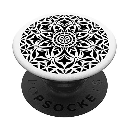 Mandala nera Pop Mount Socket Carino Progettato Divine Mandala PopSockets PopGrip Intercambiabile