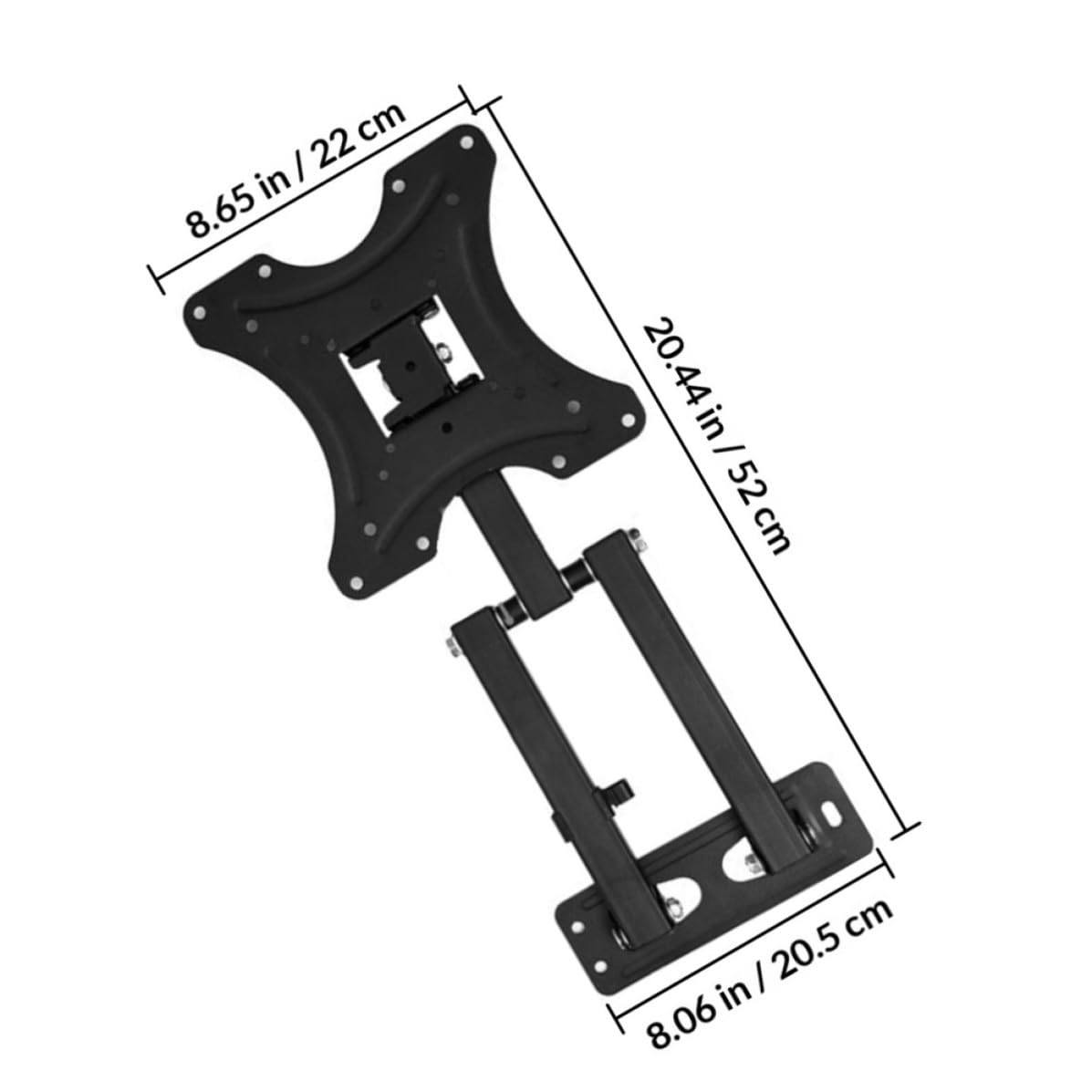 Negro Soporte Giratorio LCD de de Acero Extensible TV