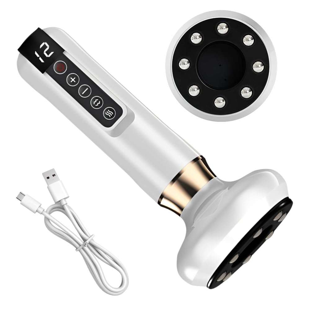 NAVESO Velora Massaggiatore Anti Cellulite, Velora Beauty Massaggiatore Anticellulite, Massaggiatore Elettrico, Anti-Cellulite Vacuum Massaggiatore Cellulite Corpo Gambe e Glute (Bianco)