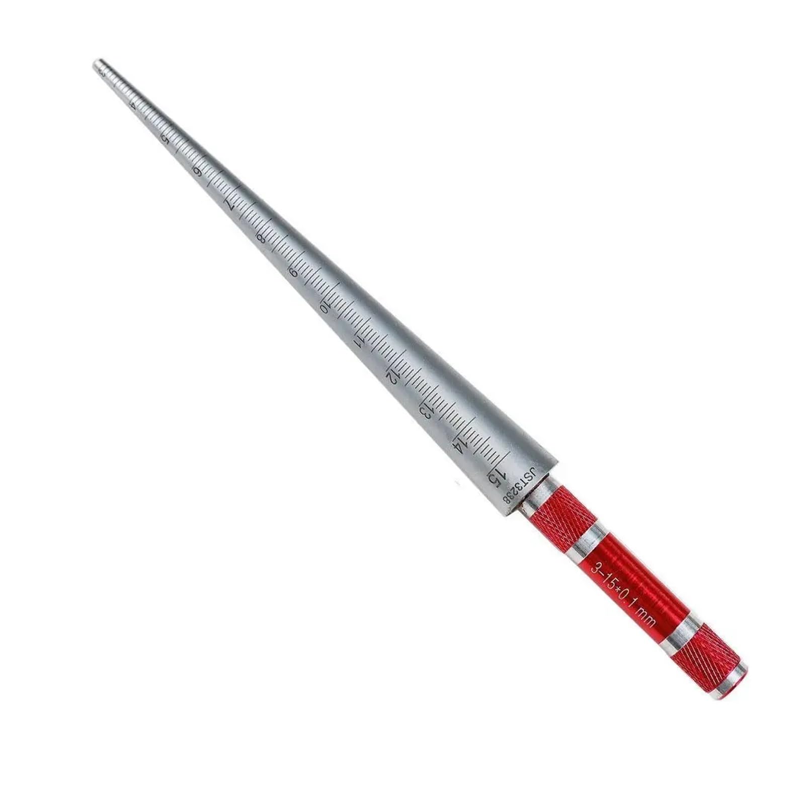 Galgas de espesores, Calibradores de espesores de alta precisión, inspección precisa de orificios, calibre cónico de soldadura, e transparente, herramienta de medición(1-6.5mm)