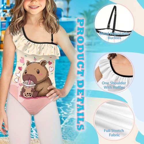 Image of Yzaoxia Girls One Piece Swimsuits Bathing Suit for Kids Swimwear 3-14Y