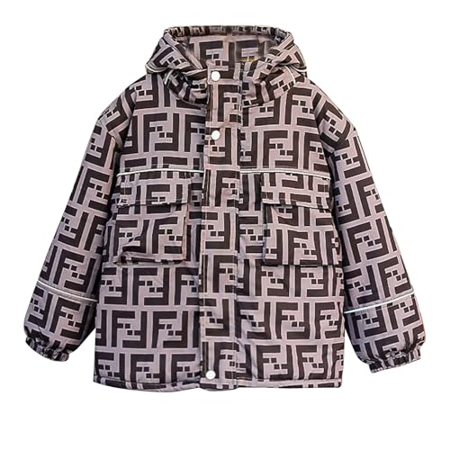 Kids Boy's Winter Heavyweight Coats Hooded Puffer Jackets Fleece Lined Outwear for Boys (4-13)