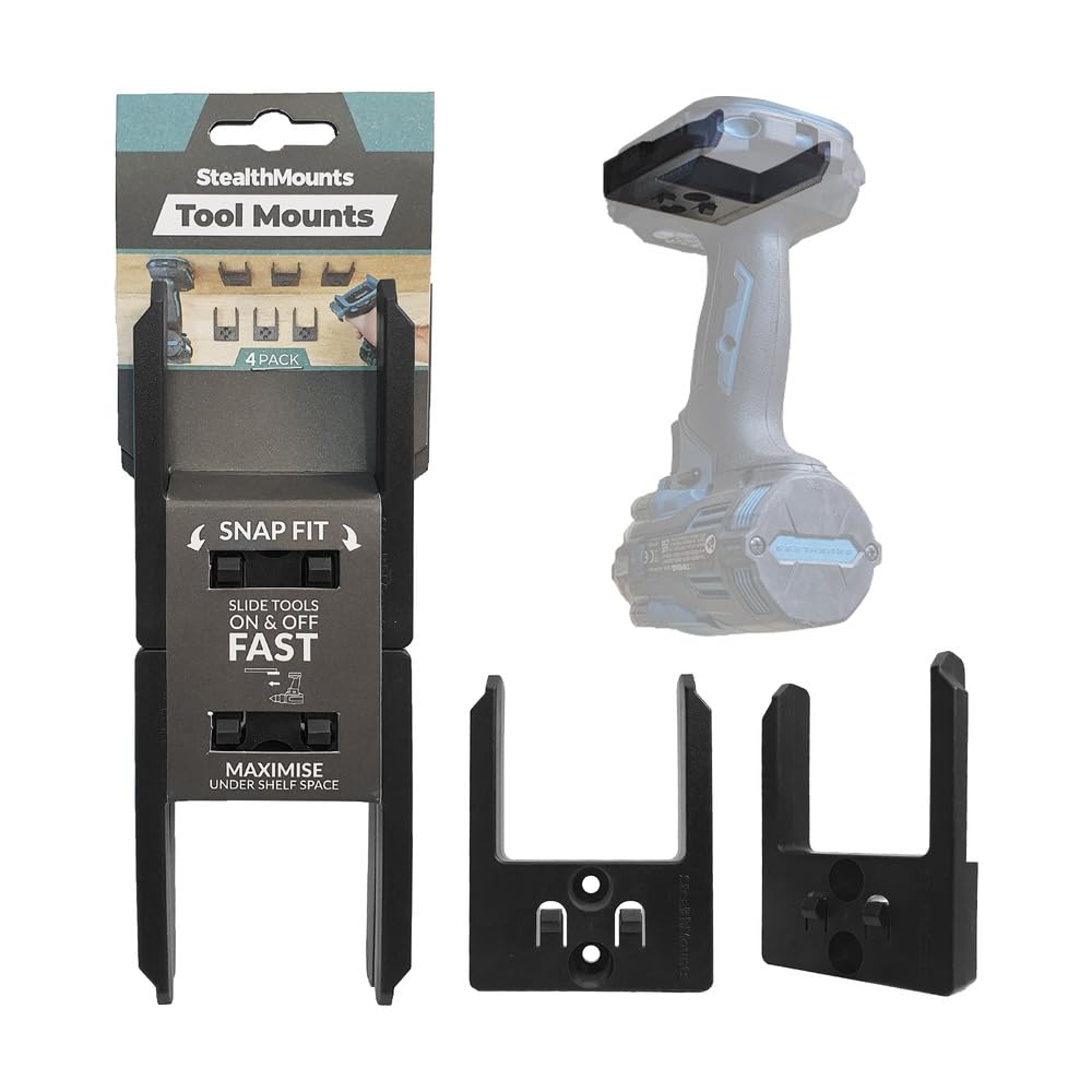StealthMounts Tool Holder Compatible with Makita 40V XGT (4 Pack) - Black | StealthMounts Tool Mounts | Made in the UK — Amazon image 6