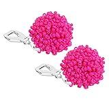 Clip on Earrings Non Pierced Ears Seed Beaded Stud Earrings Beaded Earrings for Women Girls Teens Hy