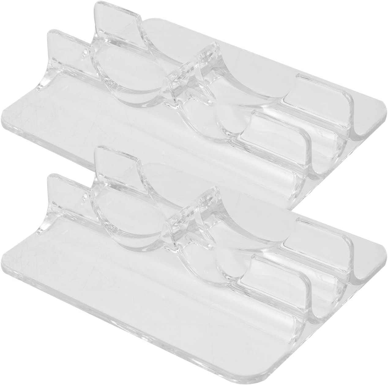 PRETYZOOM Ice Skate Display Stand 2-Pack Roller Skates Holder Storage Rack for Home and Retail Shop 4.72 X 3.74 X 0.98 Inches