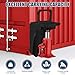 Shipping Container Jack, Bottle Jack Accessories, Container Jack Lugs, Duty Shipping Container Jack Lug with U-Shaped Handle (Black)