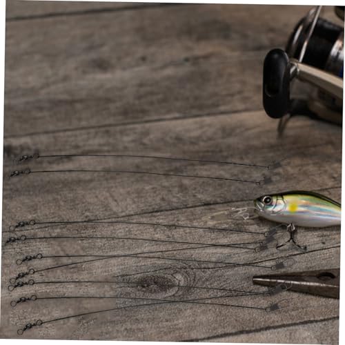 BESPORTBLE 50 piezas líderes de pesca de acero miniatura 5