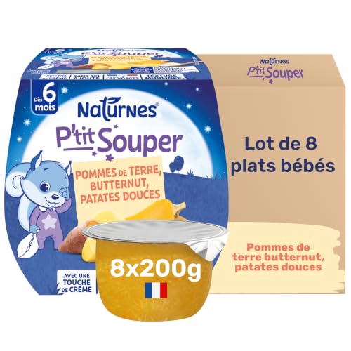 NaturNes - P’tit Souper Pomme de Terre, Butternut, Patate Douce 6M 2x200g