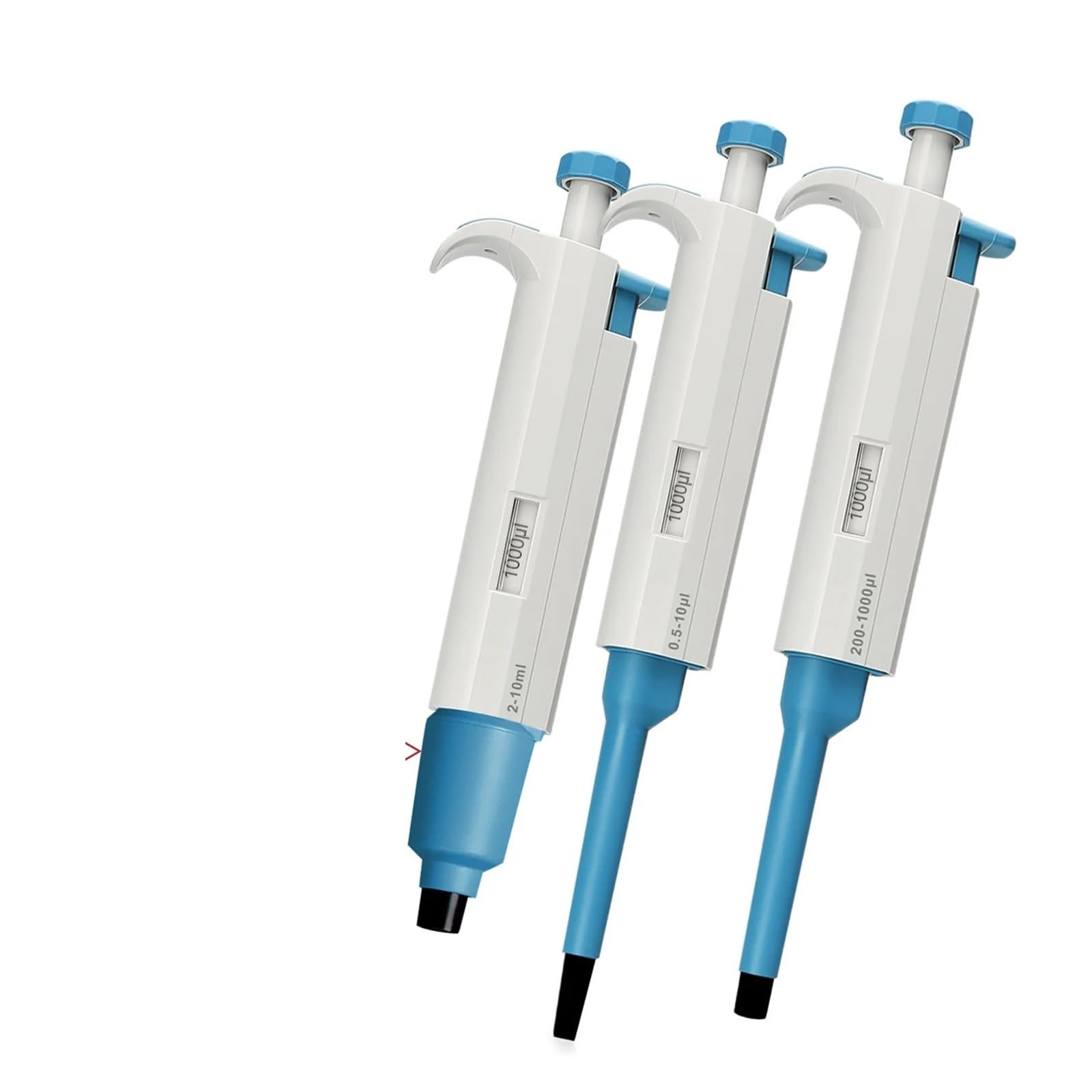 pipeta de Laboratorio, Pipeta de Transferencia Laboratorio un Solo Canal con Rango Fijo 5 ul a 5000, pipeta Digital Volumen TopPette + Puntas(25ul)