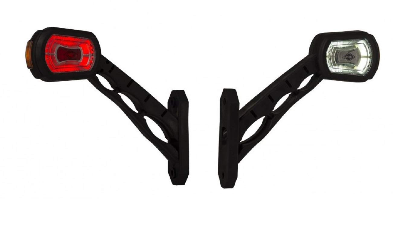 24/7Auto 2x LED SIDE OUTLINE POSITION MARKER LIGHTS WHITE RED ORANGE 12V 24V TRAILER TRUCK CHASSIS