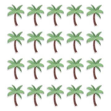palm tree embroidery design
