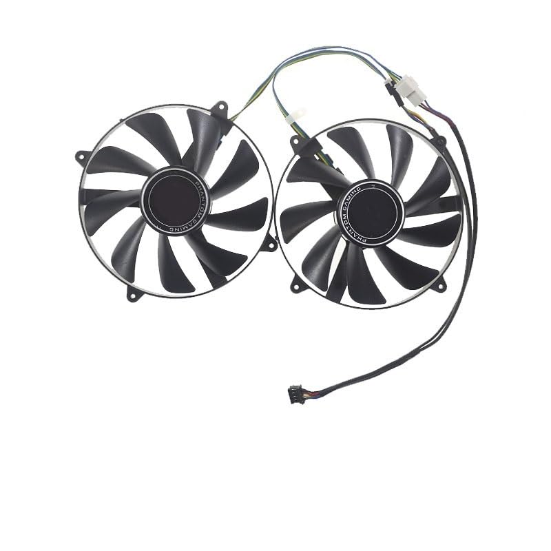 2 szt. FD9015U12D 92 mm DC12 V 0,55 A 4-pinowy wentylator karty graficznej ASRock do Radeon RX580 8G OC Phantom Gaming X