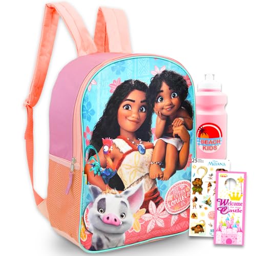 Sac à dos pour enfants Disney Moana cartable fille avec bouteille d'eau