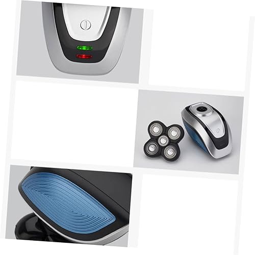 Miniatura 4 de Cuchillas de afeitar eléctrica para hombres, recargable por USB, flotante, para un afeitado eficiente, recortadora de barba de doble propósito,