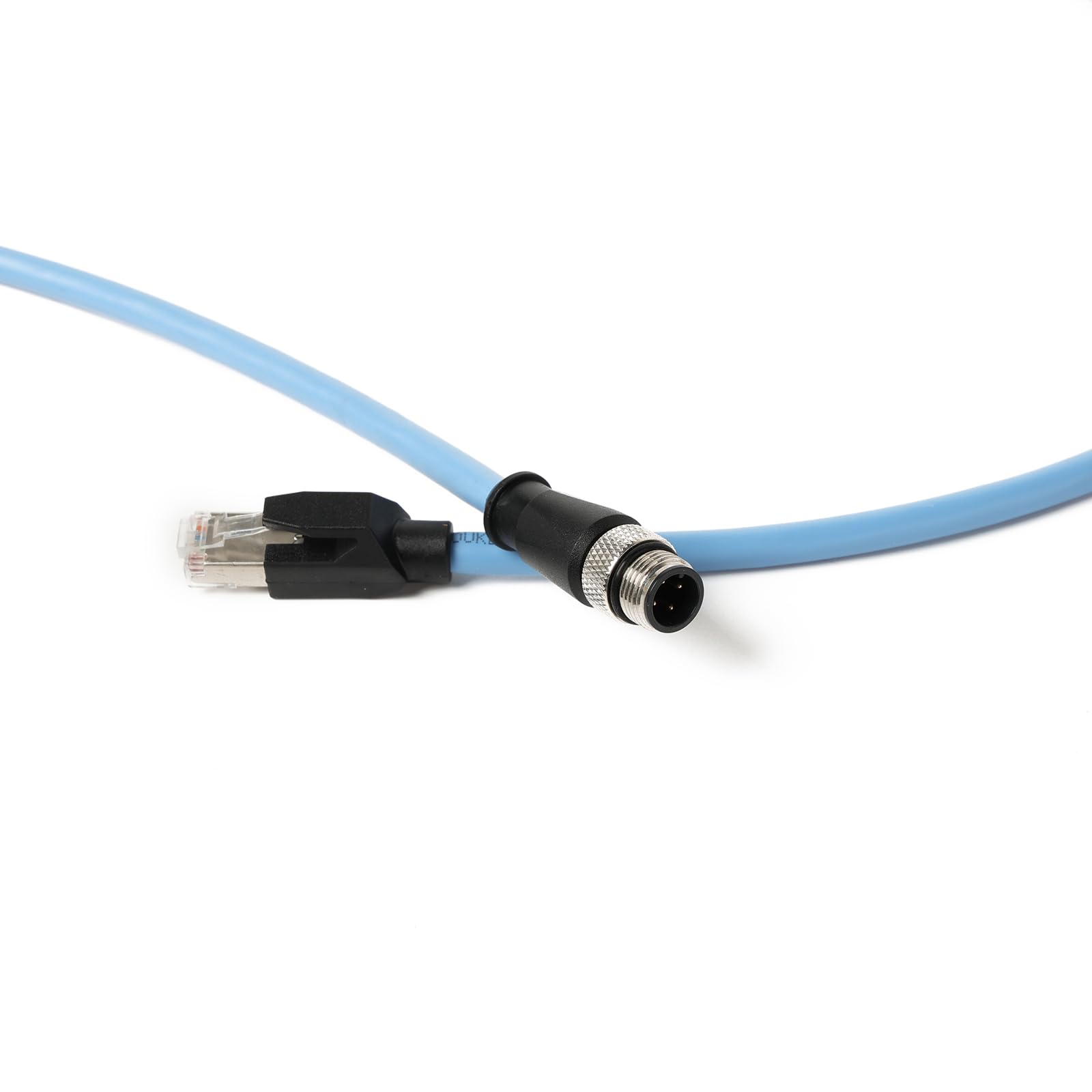 Câble industriel M12 4 broches mâle D code vers RJ45 High Flex Cat6 blindé étanche Ethernet haute vitesse de transfert de données POE PROFINET/EtherNet
