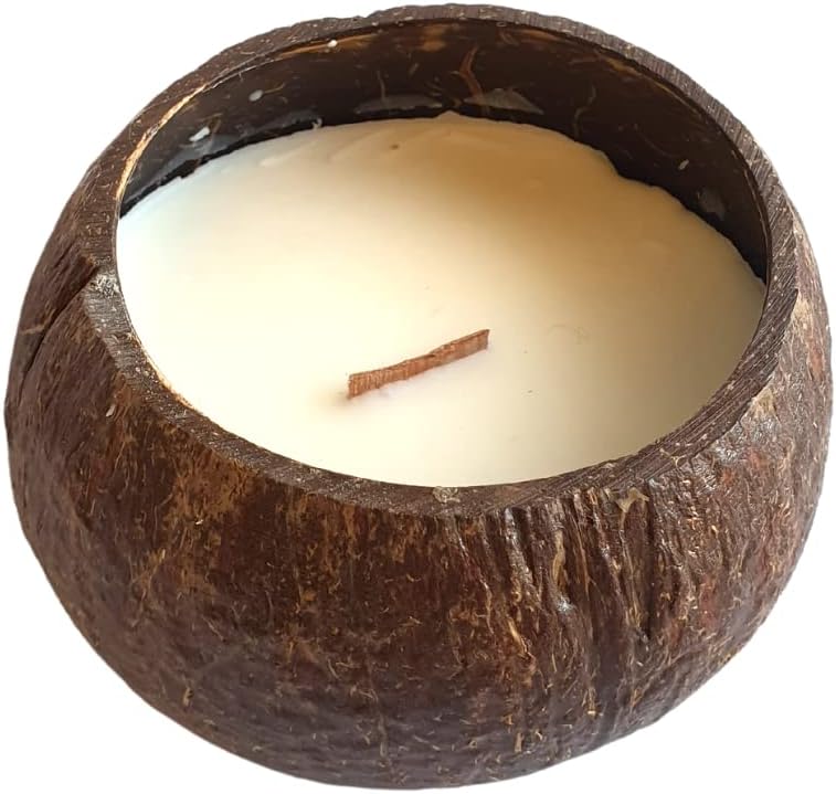 Eukoa Coconut Scented Candle Lavender Perfume Reward Set – Soy Wax Aromatherapy Candle for Ladies, Journey Candles for Stress Reduction, Physique Rest, Christmas, Birthday, Toilet, Yoga (Lavender)