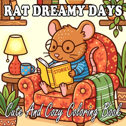 Rat Coloring Book: Cozy & Cute Rat Scenes for Kids and Adults
