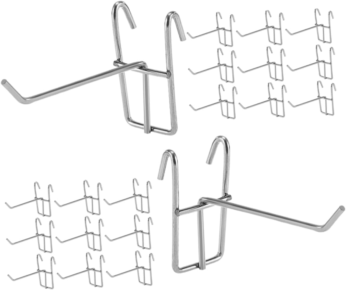30pcs Wall Hooks Heavy Duty Utility Display Hangers for Organizing Wall Bedrooms and Garages Installation Design