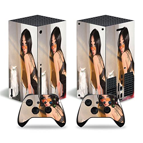 FXCON X-box Series XシリーズXコンソールスキン用保護ビニールスキンデカールカバー2つの無料ワイヤレスコントローラーデカール付きステッカーをラップ 98851 コントローラースキン FXCON X-box Series XシリーズXコンソールスキン用保護ビニールスキンデカールカバー2つの無料ワイヤレスコントローラーデカール付きステッカーをラップ 98851 コントローラースキン