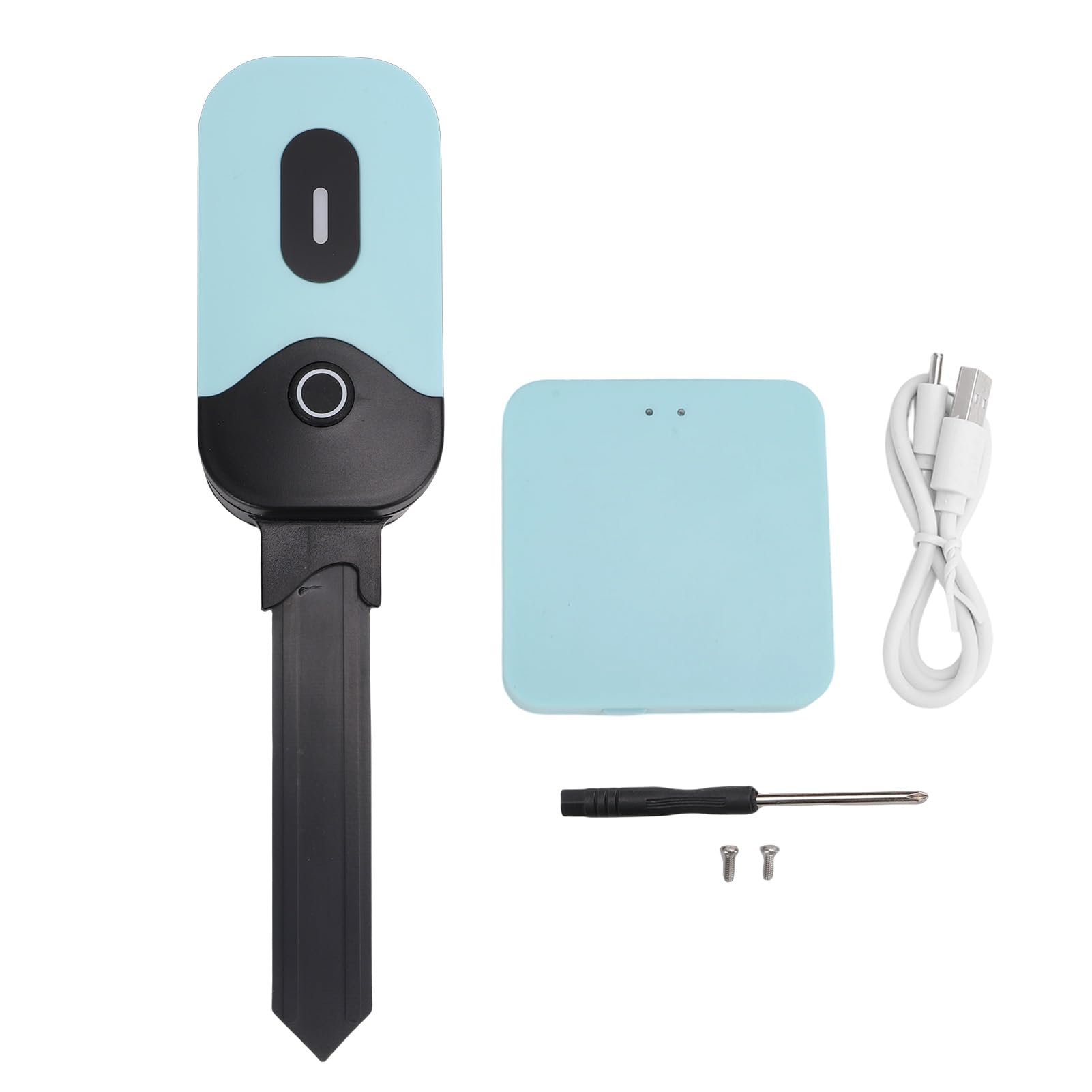 SIXRUN Sensore di Temperatura e Umidità del Terreno, Sensore RF Wireless con Monitoraggio Via App per Serra Giardino Balcone, Impermeabile IP67, Portata di Trasmissione 500m