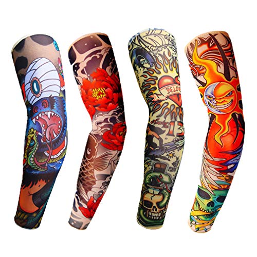 4 Pcs Fashion Tattoo Sleeves for Men & Women 4 Pcs Fashion Tattoo Sleeves for Men & Women