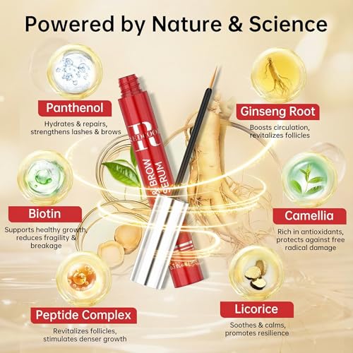 Redcool Lash Serum: Eyelash Growth Serum Gentle Natural Vegan Enhancing Treatment Nourishing Conditioning Formula for Longer Thicker Fuller Natural Lashes -3ml - Thumbnail 5