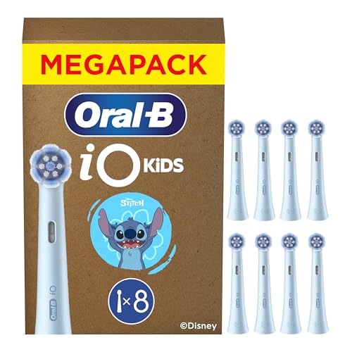 Oral-B iO Aufsteckbürsten Kids 6+ Disney Stitch, Blau, 8 Stück