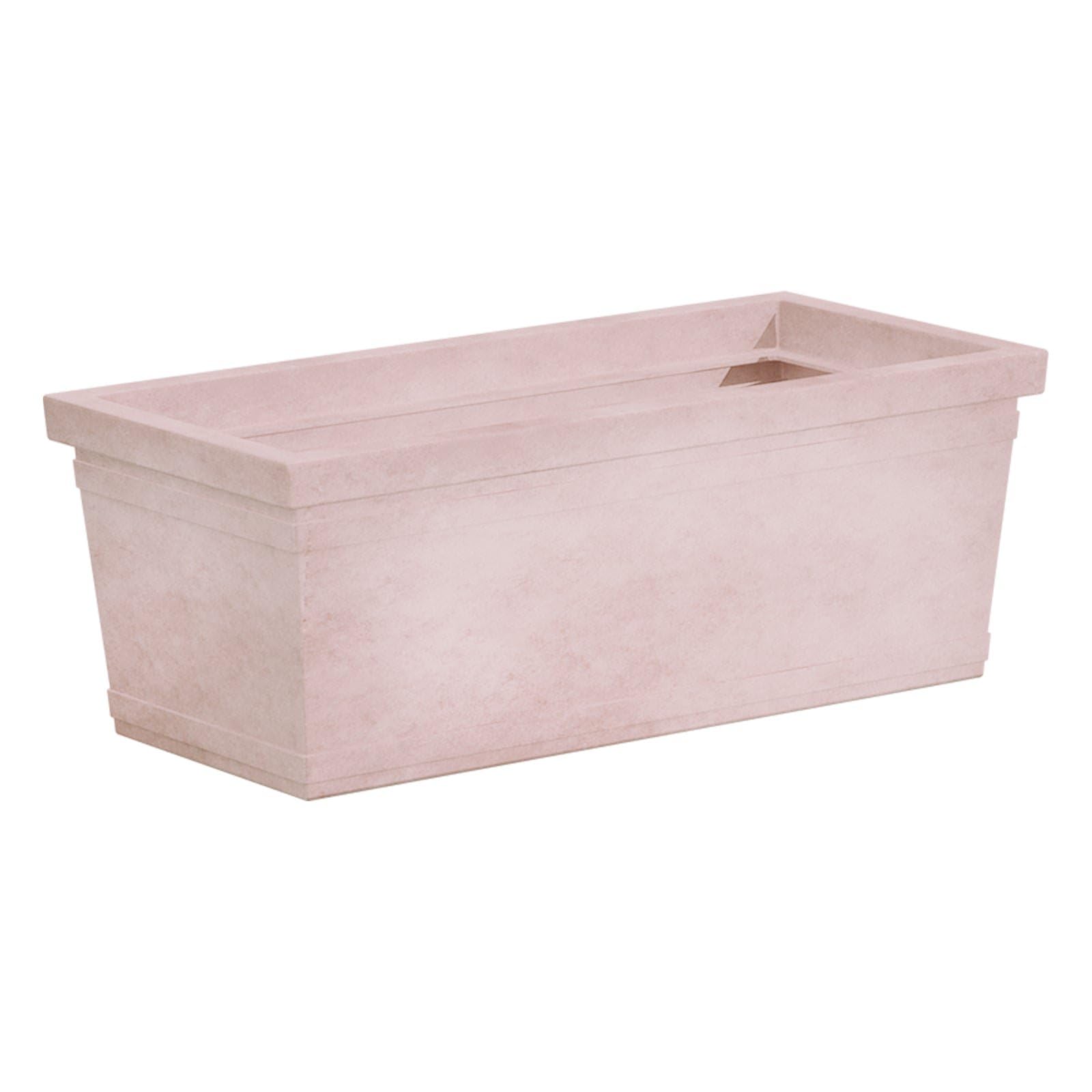 Jardinière Résine Rectangulaire 90x32.5x50 Blanc - Le Jardin De Marc