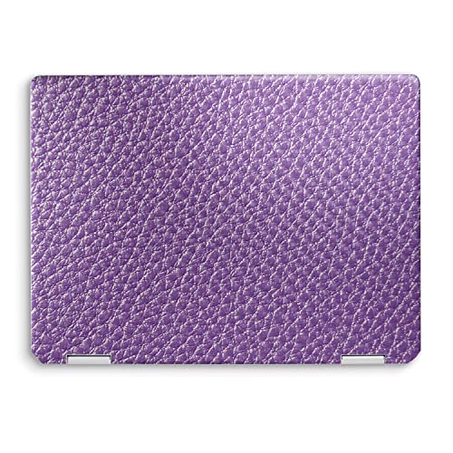 Image of MightySkins Carbon Fiber Skin Compatible with HP Spectre x360 14 inch (2022) Full Wrap Kit - Purple Pleather | Protective, Durable Textured Carbon Fiber Finish | Easy to Apply | Made in The USA