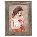 NUOLAN 5x7 Picture Frame Rustic Gray Wood Pattern Art Photo Frames 4 Packs for Wall or Tabletop Display (NL-PF5X7-RG-4)