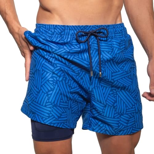 El Mejor Listado de Bañadores para Hombre de esta semana. 42 AIONSIC Traje de Baño Hombre 2 in 1 para Playa Natación Piscina Correr Secado Rápido con Bolsillos para Natación(2024 Nuevo Modelo)